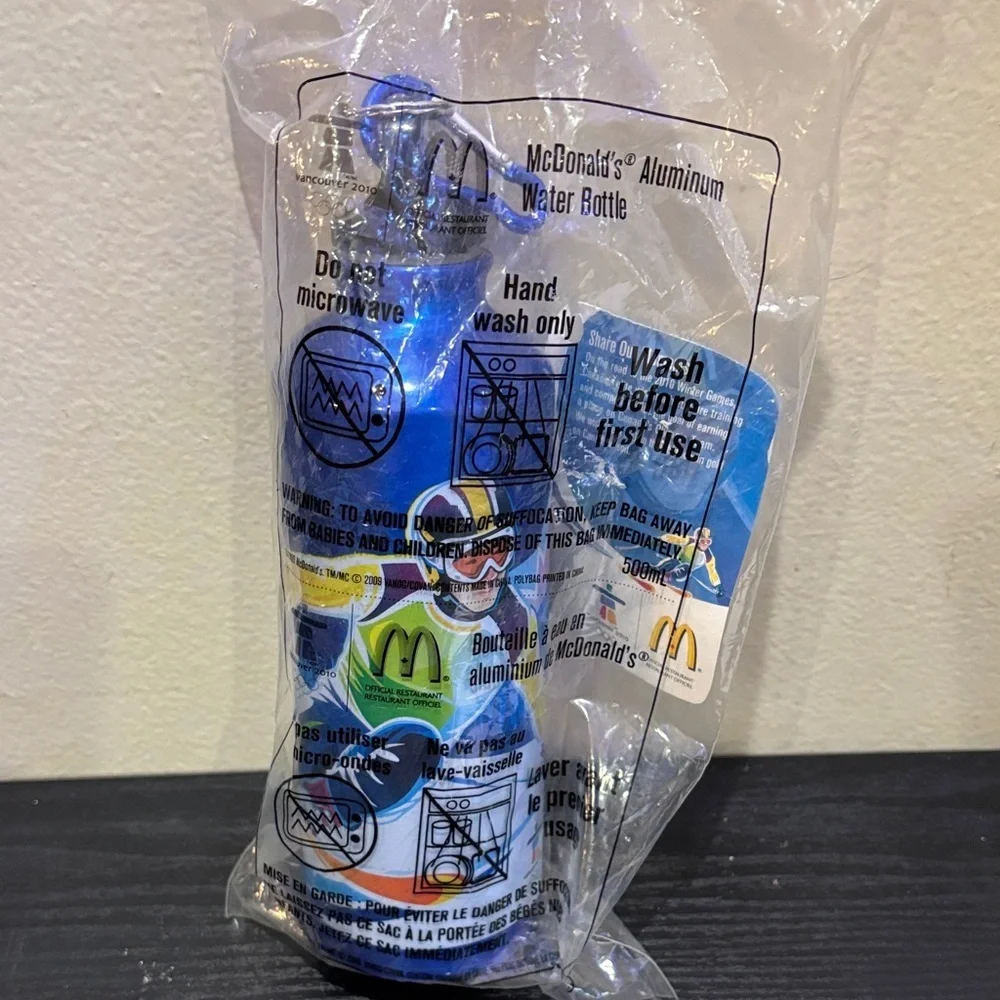McDonald's 2010 Vibrant Blue Aluminum Bottle